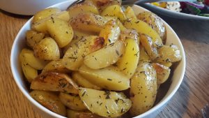 Græske bouillon kartofler.